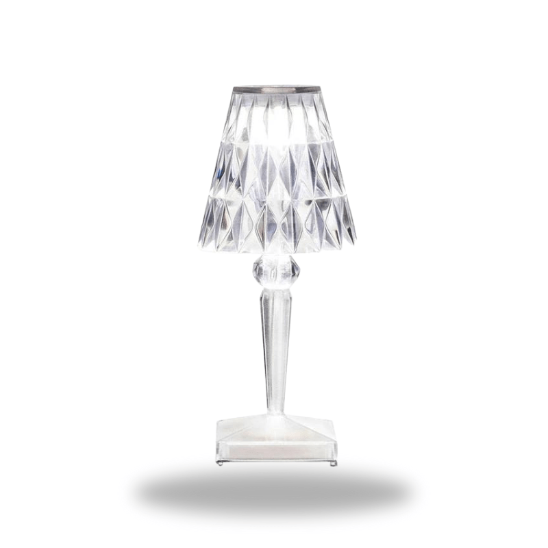 Mes lampes de chevet ® 0 blanc Lampe de chevet en cristal luxueuse