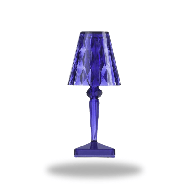 Mes lampes de chevet ® 0 bleu Lampe de chevet en cristal luxueuse