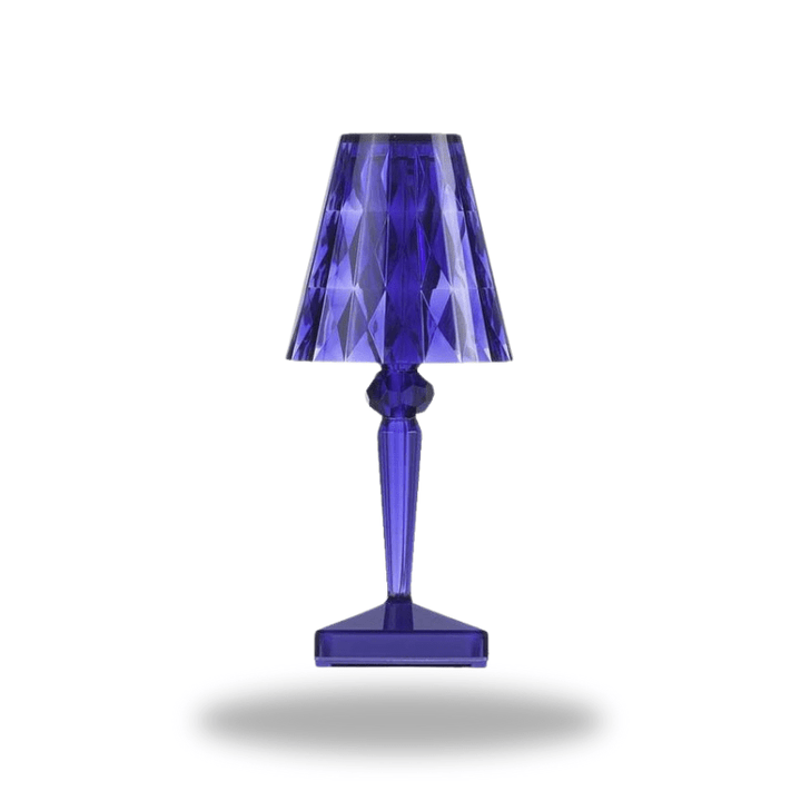 Mes lampes de chevet ® 0 bleu Lampe de chevet en cristal luxueuse