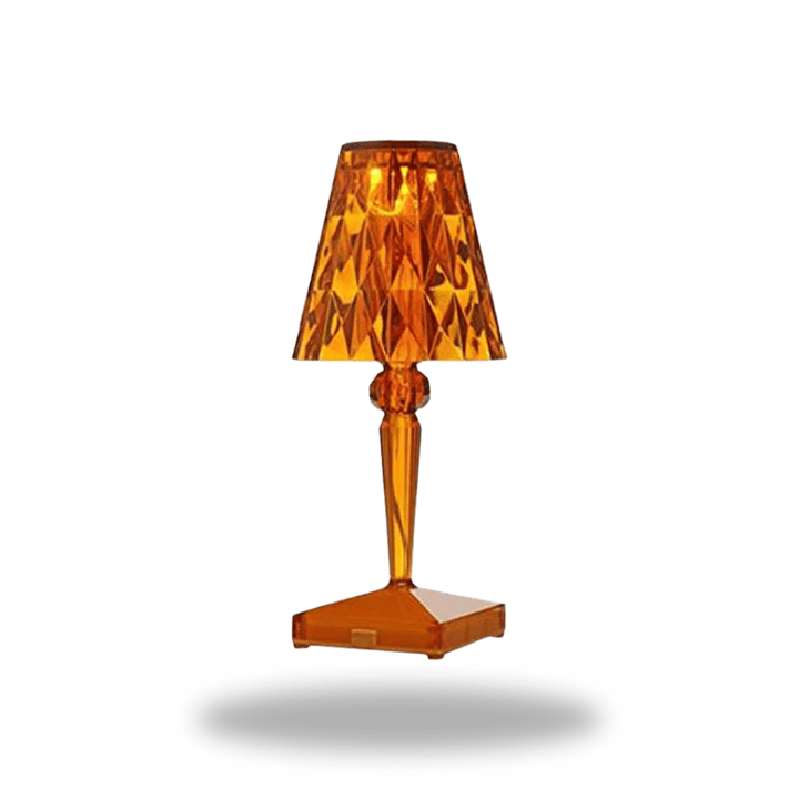 Mes lampes de chevet ® 0 orange Lampe de chevet en cristal luxueuse