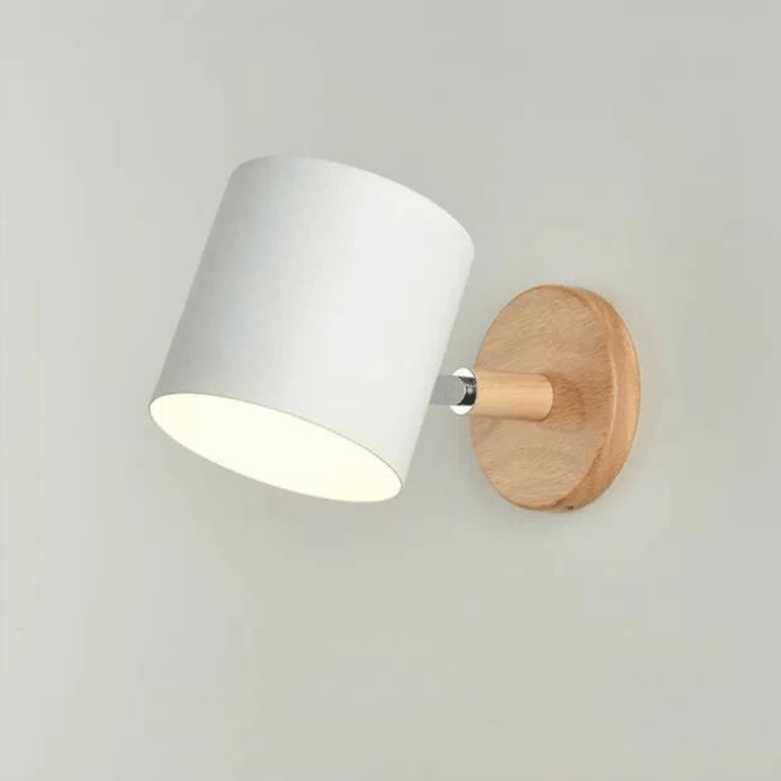 Mes lampes de chevet ® Blanc Lampe De Chevet Blanche et Bois