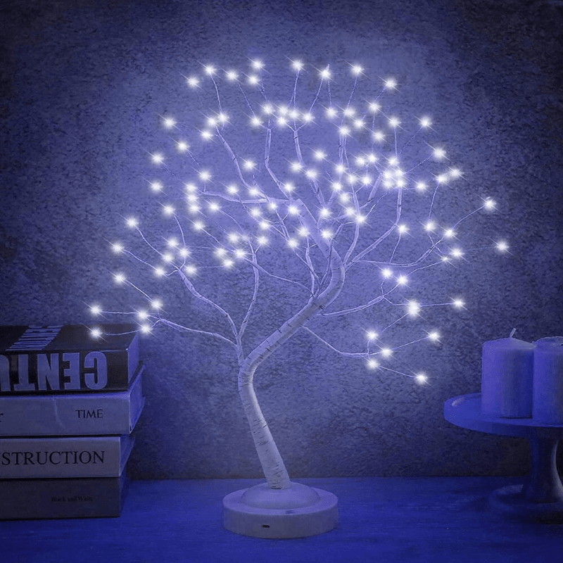 Ma boutique Bleu Lampe De Chevet Arbre