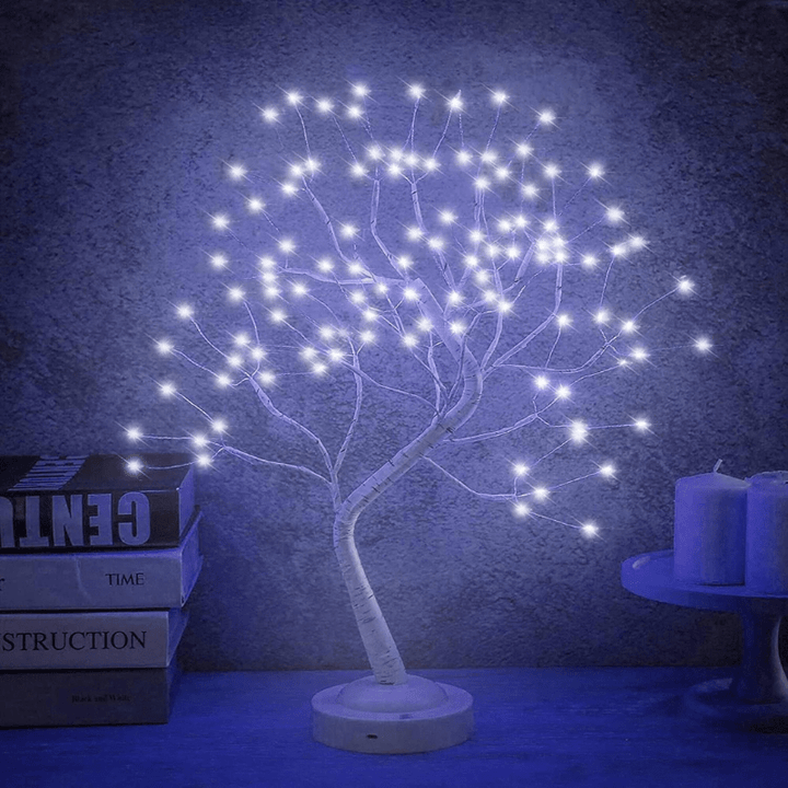 Ma boutique Bleu Lampe De Chevet Arbre