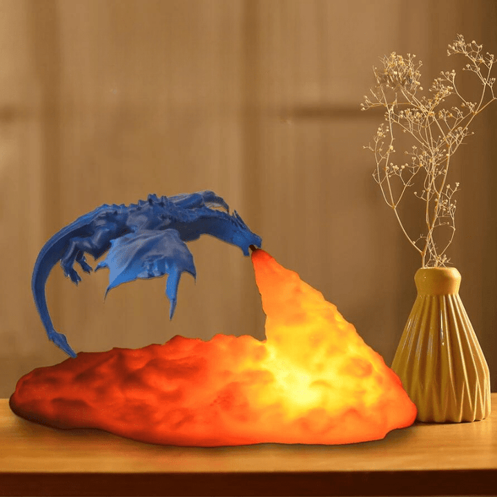 Mes lampes de chevet ® Bleu Lampe De Chevet Dragon