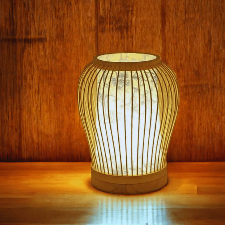 Mes lampes de chevet ® Cameo Lampe de chevet bambou lanterne