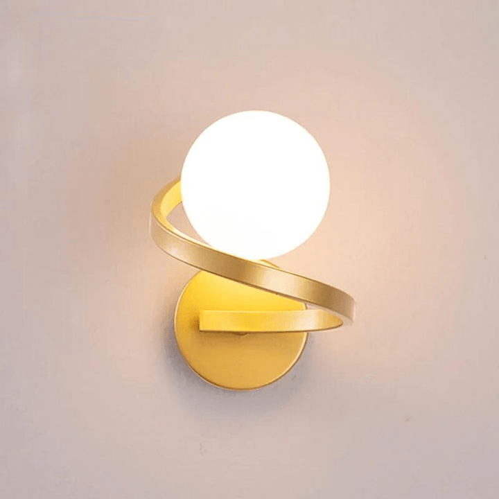 Ma boutique Dorée / Lumière Chaude Lampe de Chevet Spirale