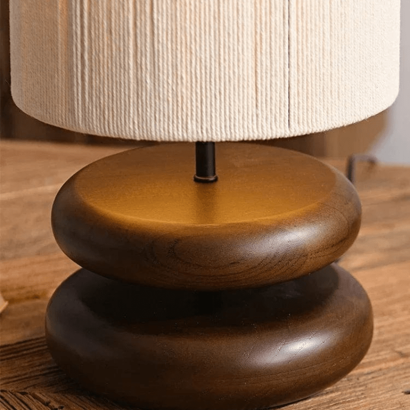 Mes lampes de chevet ® Lampe de chevet japonaise bois