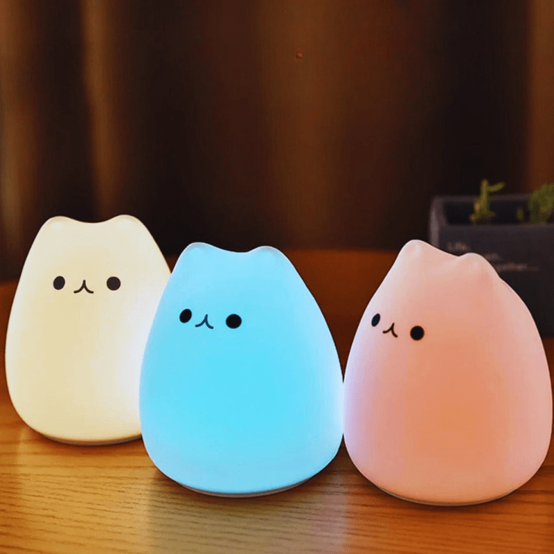 Mes lampes de chevet ® multi Lampe de chevet chat silicone