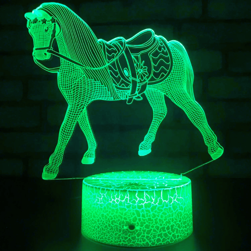 Mes lampes de chevet ® multi Lampe de chevet cheval 3D