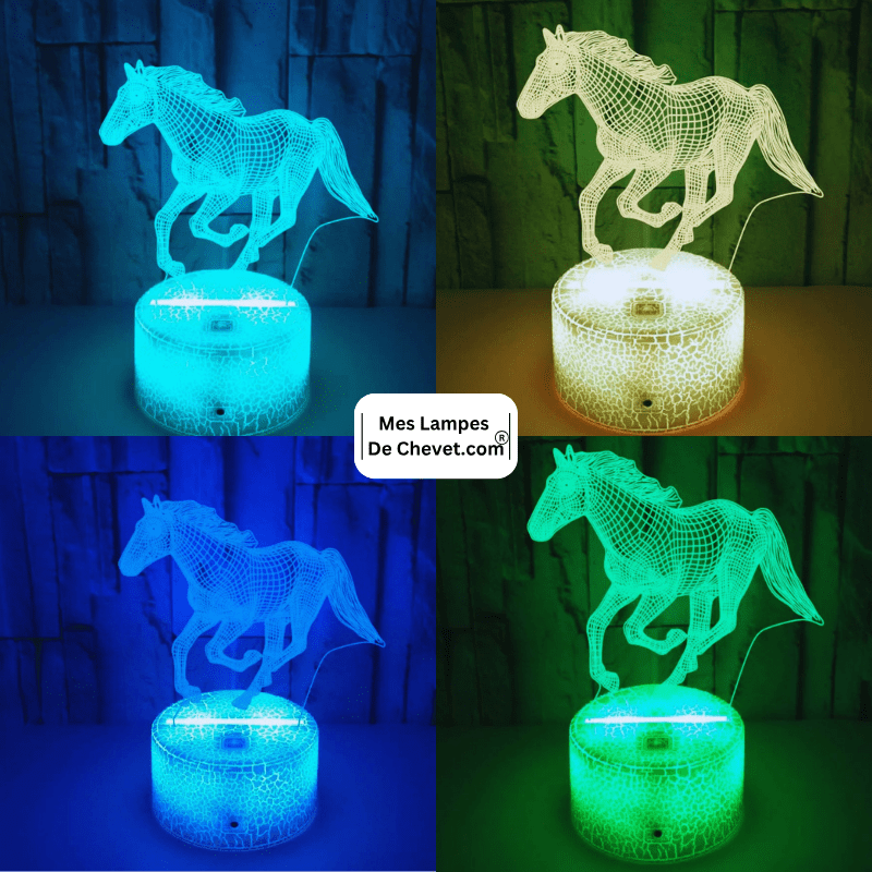 Mes lampes de chevet ® multi Lampe de chevet cheval galop