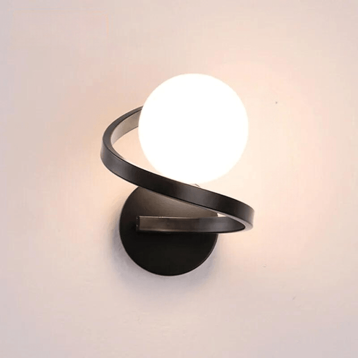 Ma boutique Noir / Lumière Chaude Lampe de Chevet Spirale