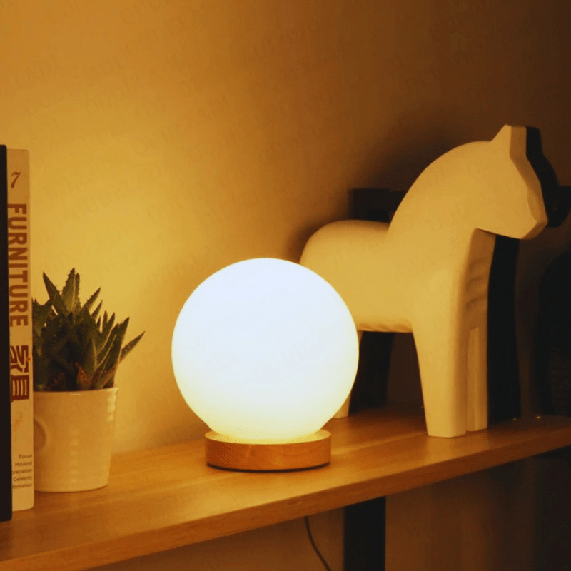 Mes lampes de chevet ® rond Lampe de chevet bois design