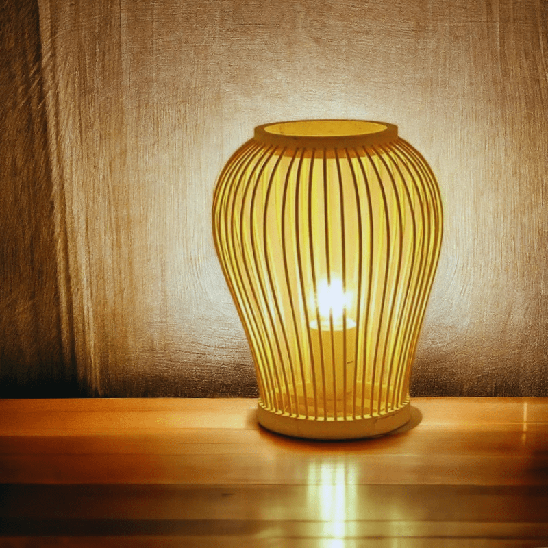 Mes lampes de chevet ® Sonata Lampe de chevet bambou lanterne